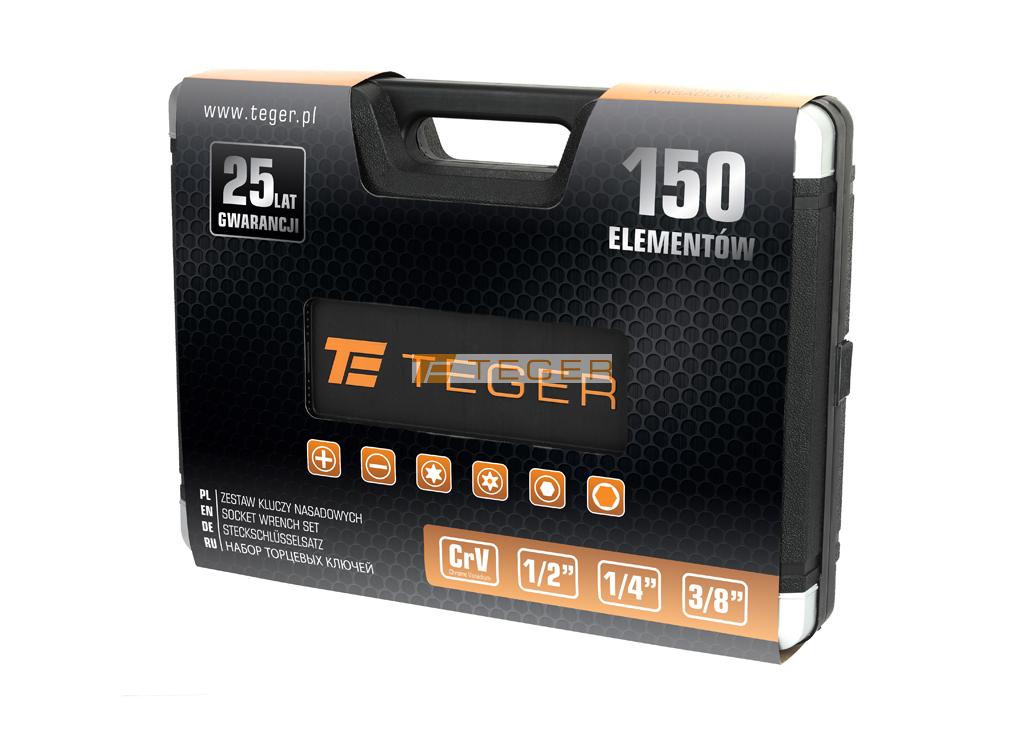 VALIJA DE HERRAMIENTAS 150pcz TEGER