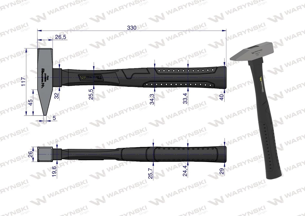 MARTILLO 500G WARYNSKI