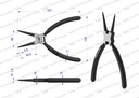 PINZA P/SEGURO INTERIOR RECTA WARYNSKI 180M