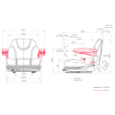 ASIENTO UNIVERSAL NEGRO FULLY C/CINTURON