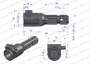 ADAPTADOR MACHO/HEMBRA 1.3/8 540/1000R