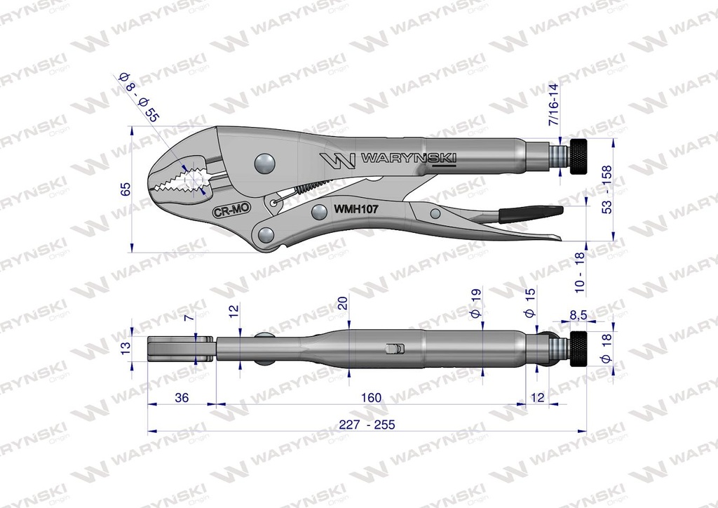 PINZA MORSA WARYNSKI 10"