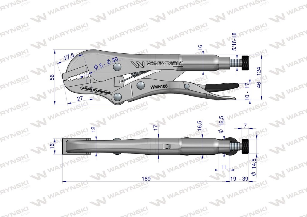 PINZA MORSA WARYNSKI 7"