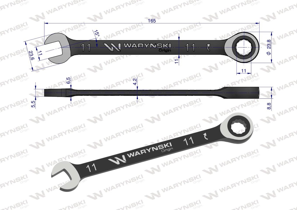 LLAVE C/CRICKET 11MM WARYNSKI