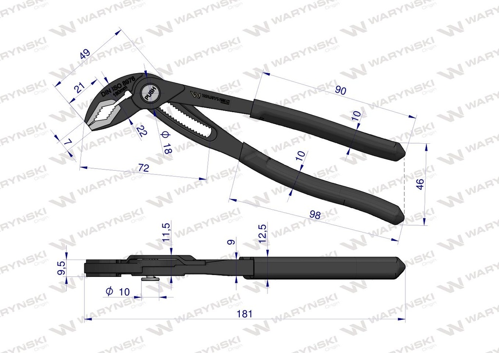 LLAVE AJUSTABLE PICO LORO WARYNSKI