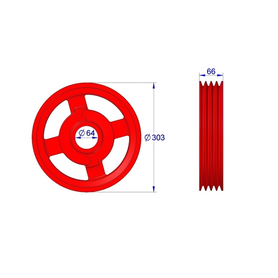 POLEA A4 GRANDE SAMASZ 1.85