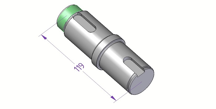 EJE PLATOS MEDIO KDC341W 540.03.05.000