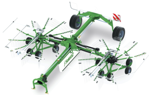 Rastrillo nuevo SAMASZ Z2-840 giroscópico