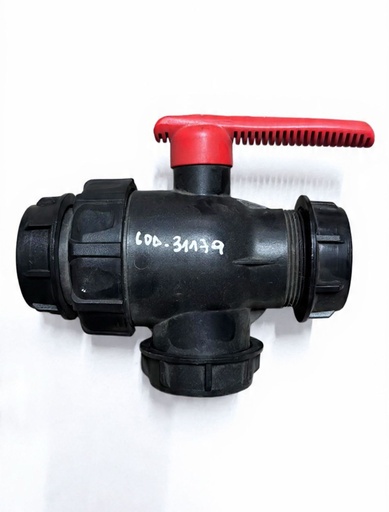 [031179] VALVULA ESFERICA 2" 3 VIAS AGROPLAST