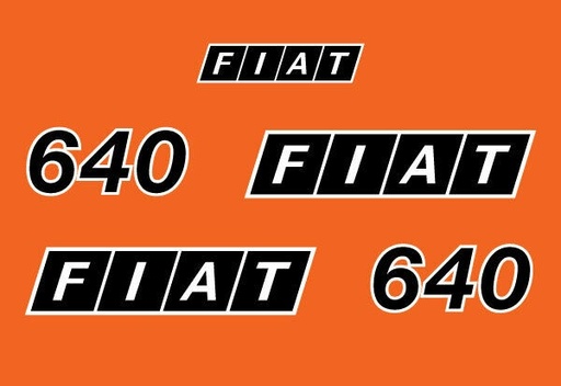 [036659] KIT ADHESIVOS FIAT 640